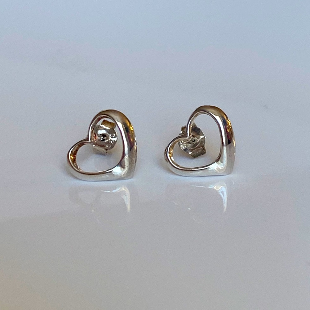 Sterling Silver Heart Earrings